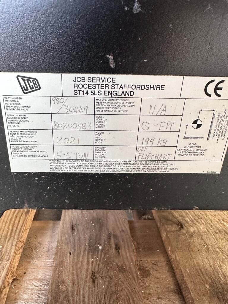JCB | 5.5 ton kran/krog | Q-fit – billede 2