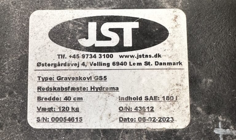 JST | Graveskovl | 40 cm | Hydrema – billede 2