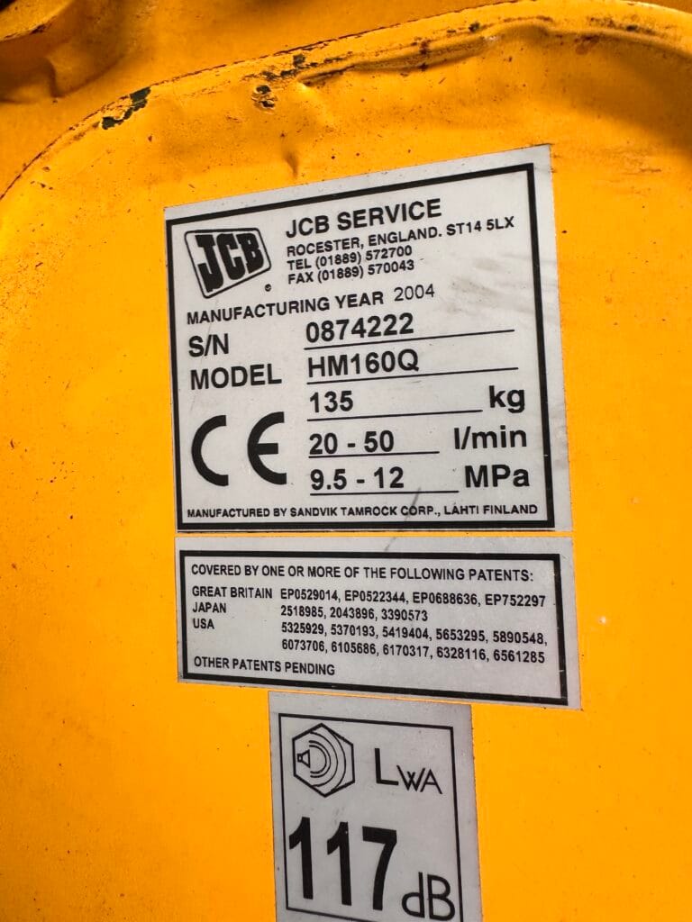 JCB hammer | HM160Q | 20-50 l/min – billede 2