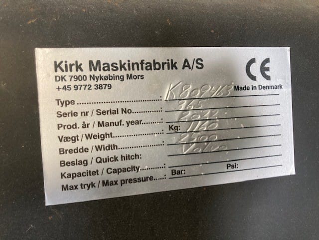 Kirk | Volumeskovl | 250 cm | Volvo – billede 2